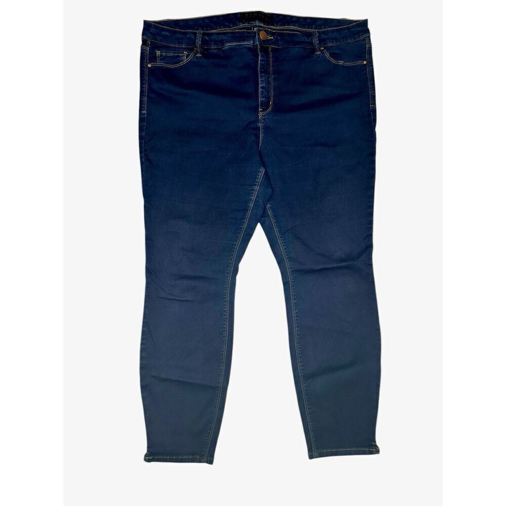 Tinsel Denim Couture Ankle Stretch Dark Wash Skinny Jeans Women’s Size 20W